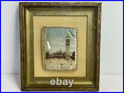 Antique Saint Mark's Square and Basilica Venice Collectible Pillow Framed