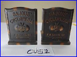 Antique Sajous' Cyclopedia Decorative Art Bookend Fa Davis Co Philadephia Pa