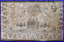 Antique Sampler Georgian 1816 by Janet Grigor Perih One of a Kind