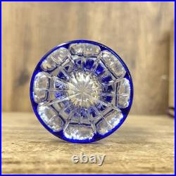 Antique Satsuma Kiriko Hishiho Glass Kamei with Box, Used, Collectible