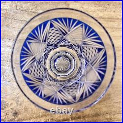 Antique Satsuma Kiriko Hishiho Glass Kamei with Box, Used, Collectible