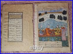 Antique Scripture Painting Hindu Miniature Art Handmade