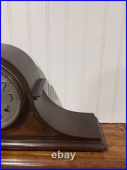 Antique Sessions Somers 8 Day Turn Back Mantle Clock Hour & 1/2 Hour Strike RUNS