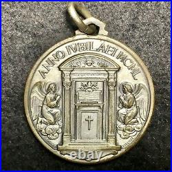 Antique Signed FIRENZE POPE PIUS P. P. XII Medal ANNO IVBILAEIMCML Catholic Charm