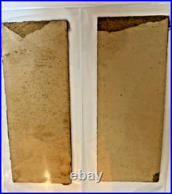 Antique Silver Chime Gum Advertising Box Tops (2) Pioneer Gum Co. South Omaha