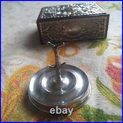 Antique Silver Ring Holder & Italian Silver Jewellerey and Trinket Box