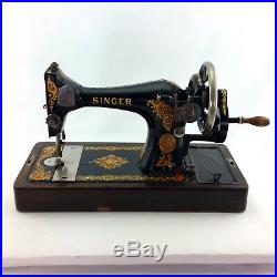 Antique Singer Sewing Machine Model 128 3 La Vencedora Hand Crank Vintage 1923