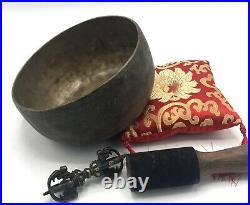 Antique Singing Bowl-Tibetan Antique Bowl-Collected Bowl from Himalaya-Old Bowl