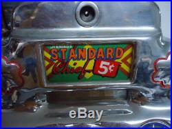 Antique Slot Machine 5¢ O. D. Jennings 1946 Standard Chief
