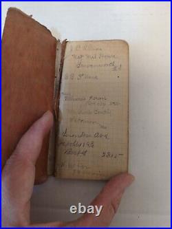 Antique Soldier's Pocket notebook Abraham Lincoln assasination Ford Theatre