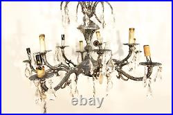 Antique Spanish 10 Light Chandelier Branch Design