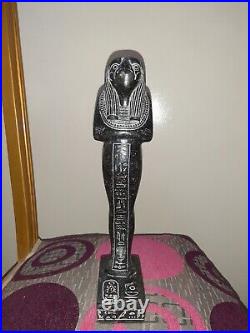 Antique Statue Ancient Egyptian Pharaonic Granite king Horus 14 inch