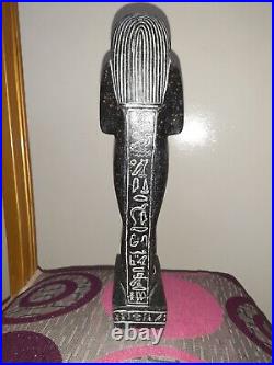 Antique Statue Ancient Egyptian Pharaonic Granite king Horus 14 inch