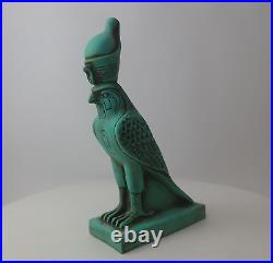 Antique Statue God Horus Falcon Rare Ancient Egyptian Figurine Egyptian BC