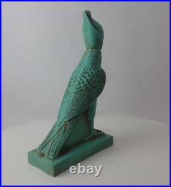 Antique Statue God Horus Falcon Rare Ancient Egyptian Figurine Egyptian BC