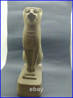 Antique Statue Rare Ancient Egyptian Pharaonic BASTET Stone Ubaste Cat 2890 Bc