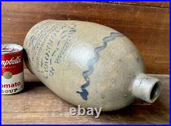 Antique Stoneware 1G Western PA Merchant Jug with Cobalt Advertising, Pittsburgh