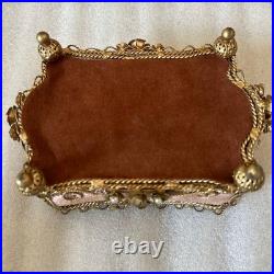 Antique-Style Jewelry Box / Trinket Box (Pink)