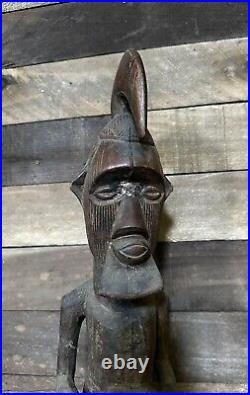 Antique Suku Tribe Wooden African Art Sculpture 24