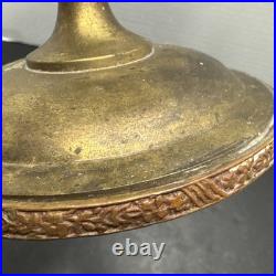 Antique Tazza Brass / Metal With Squirrel On Side And Hand Etching Ornate Stand