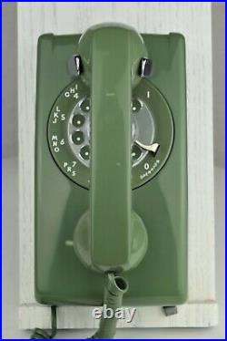 Antique Telephone Model 554 Moss Green Fully Refurbished SKU 21677