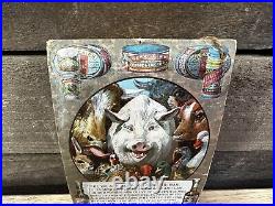 Antique The Cunningham & De Fourier Advertising Farm Animals Trade Card