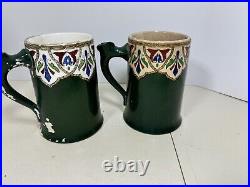 Antique The Leisy Brewing Co. 2 Tankard Mugs And Pitcher Haynes (b80)