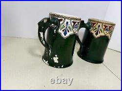 Antique The Leisy Brewing Co. 2 Tankard Mugs And Pitcher Haynes (b80)