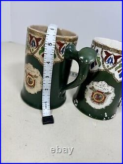 Antique The Leisy Brewing Co. 2 Tankard Mugs And Pitcher Haynes (b80)