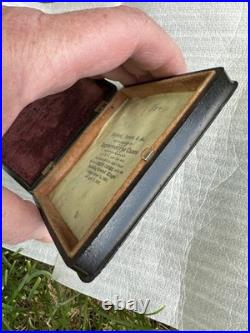 Antique Thermoplastic 1800's Daguerreotype Civil Union Case Stag Photo Of Woman