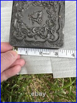 Antique Thermoplastic 1800's Daguerreotype Civil Union Case Stag Photo Of Woman