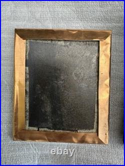 Antique Thermoplastic 1800's Daguerreotype Civil Union Case Stag Photo Of Woman