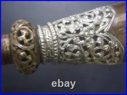 Antique Tibet Copper Brass Horn Trumpet Monasteries Religious Collectables Rare