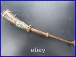 Antique Tibet Copper Brass Horn Trumpet Monasteries Religious Collectables Rare