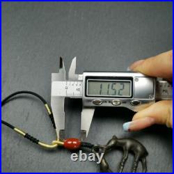 Antique Tibetan Buddhist Amulet Pair of Deer Old Spiritual Necklace