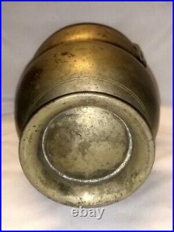 Antique Traditional Indian Brass Holy Water Flask Kamandal Gangajal Collectible