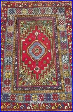 Antique Turkish Collectible Piece Rare Vintage Item (6'5 x 3'9)