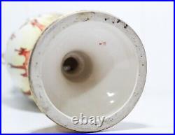 Antique Turn Teplitz Bohemia RSTK Austria Hand Painted Porcelain Handled Vase