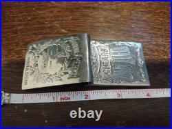 Antique United Cigars Havana American Metal Advertising Vesta Match Safe 1900's