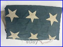 Antique Us 46 Star Linen Flag 6 X 8' 1908-1912
