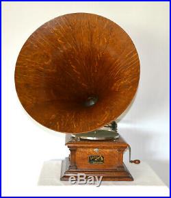 Antique Victor III Phonograph Wood Horn We Ship Worldwide