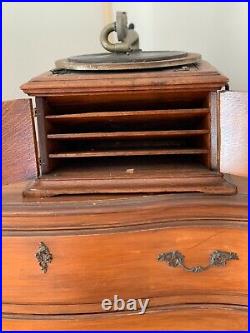 Antique Victor Victrola VV-VI Talking Machine Record Player Phonograph Wood Case