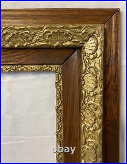 Antique Victorian Gold Gilt Oak Wood Gesso Frame 29.75x25.75 Fits 20x16