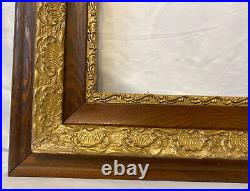 Antique Victorian Gold Gilt Oak Wood Gesso Frame 29.75x25.75 Fits 20x16
