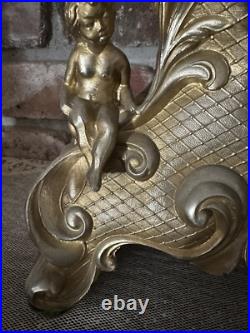 Antique Victorian Guild Ornate Bronze Mantel Clock Italy