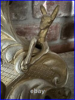 Antique Victorian Guild Ornate Bronze Mantel Clock Italy