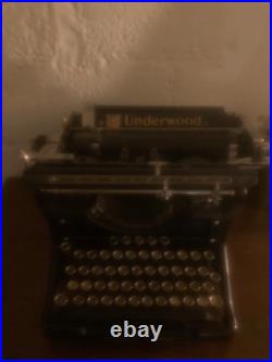 Antique Vintage 1920s UNDERWOOD TYPEWRITER NO. 5 Still Works With Ink Ribbon