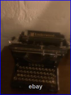 Antique Vintage 1920s UNDERWOOD TYPEWRITER NO. 5 Still Works With Ink Ribbon