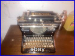 Antique Vintage 1920s UNDERWOOD TYPEWRITER NO. 5 Still Works With Ink Ribbon