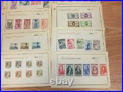 Antique/Vintage 1940's 1930's Mixed Lot of 110 Multi Country Collectible Stamps